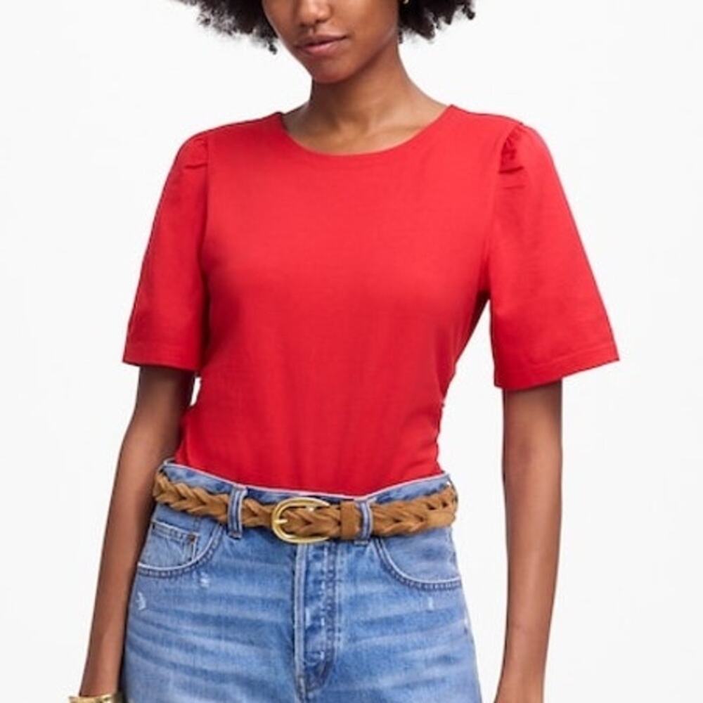 NWOT Madewell Red Short Sleeve Tee